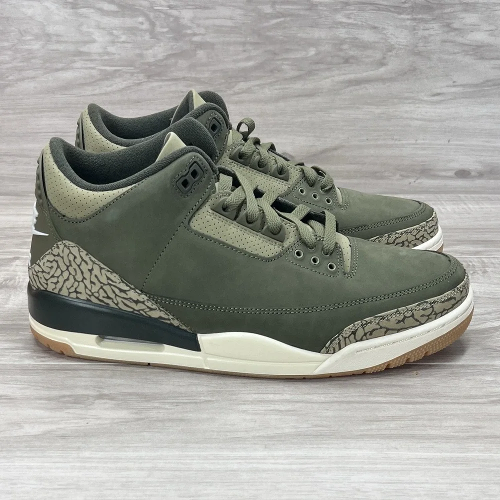 Nike Air Jordan 3 Retro Family Affair Olive Green Men's Size 11.5 DN3707-202 New